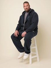 BadRhino Big & Tall Blue IronRhino Logo Zip Through Hoodie - Image 1 of 6