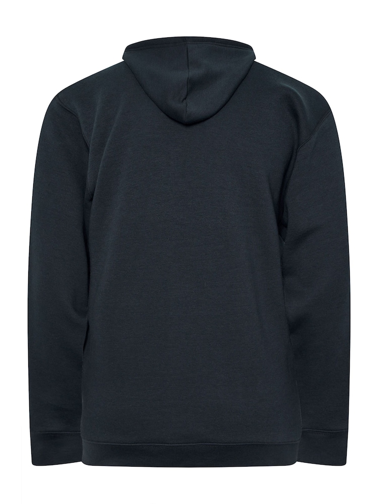 BadRhino Big & Tall Blue IronRhino Logo Zip Through Hoodie - Image 6 of 6