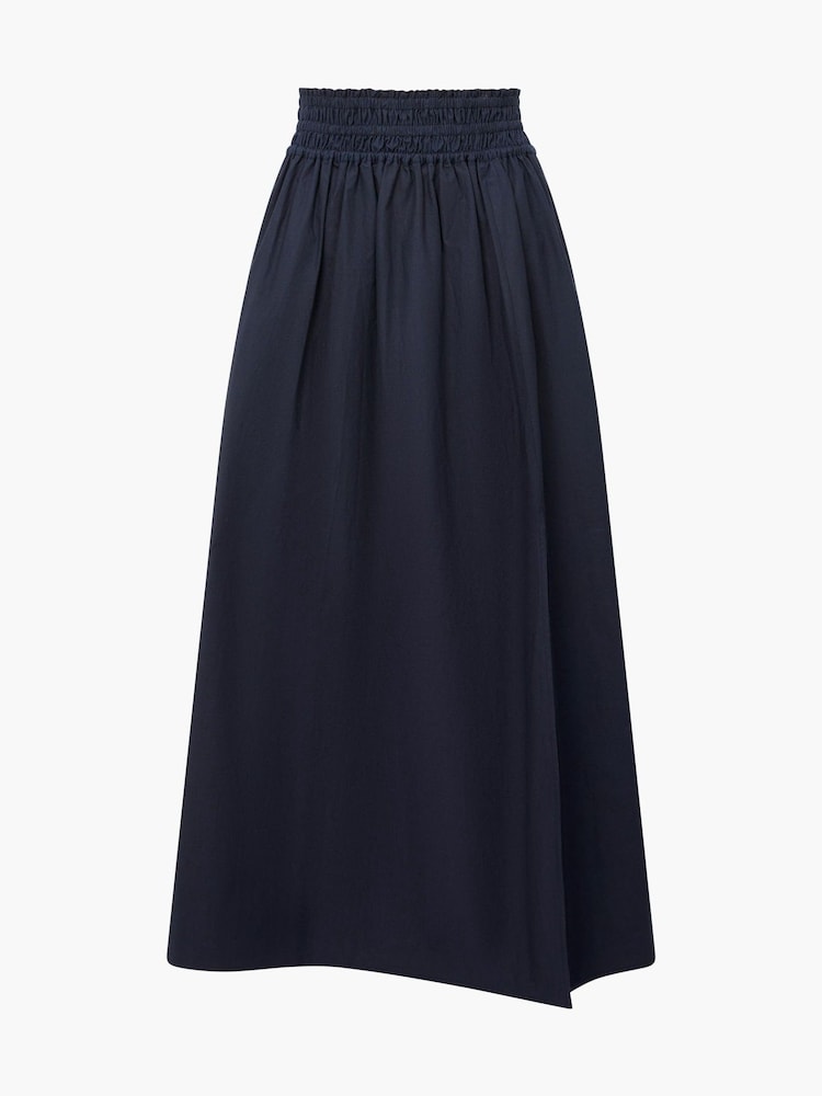 French Connection Blue 100% Cotton Barletta Poplin Square Skirt - Image 4 of 4 French Connection Blue 100% Cotton Barletta Poplin Square Skirt - Image 4 of 4