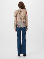 French Connection Hallie Crinkle Contrast Top - Image 2 of 4