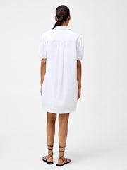 French Connection White Cambria Cotton Embroidered Shirt - Image 2 of 4