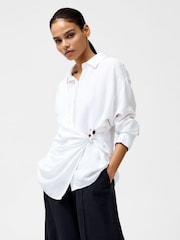 French Connection Auri Linen Clasp Shirt - صورة 1 من 4
