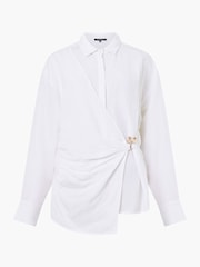 French Connection Auri Linen Clasp Shirt - صورة 4 من 4