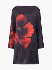 French Connection Black Delilah Alora Satin Mini Dress - Image 4 of 4