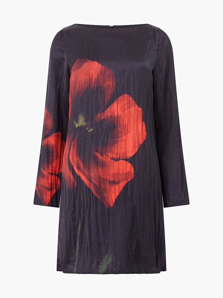 French Connection Black Delilah Alora Satin Mini Dress - Image 4 of 4