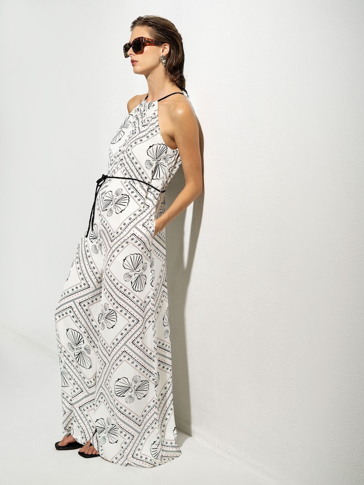 French Connection White Catherine Damasco Jumpsuit - Image 1 of 3