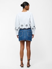 French Connection White Cambria 100% Cotton Long Sleeves Shirt - Image 2 of 5