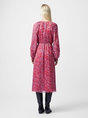 French Connection Red Calista Midi Dress - Image 2 of 4