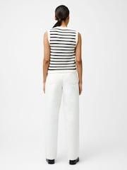 French Connection White Lumi Mozart Knit Waistcoat - Image 2 of 4