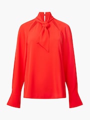 French Connection Red Carmen Crepe Blouse - Image 4 of 4