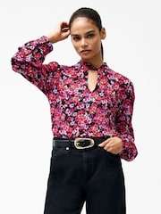 French Connection Black Jennifer Long Sleeve Blouse - Image 3 of 4