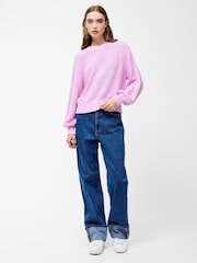 French Connection Pink Lily Cable Jumper - Image 3 of 4