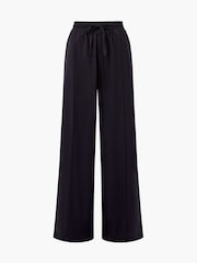 French Connection Black Clare Linen Blend Trousers - Image 4 of 4
