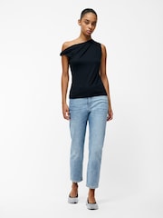 French Connection Sia Jersey Asymmetric Top - Imagen 2 de 4
