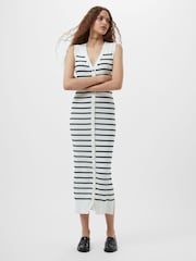 French Connection White Nadina Sleeveless Knit Dress - Image 1 of 4