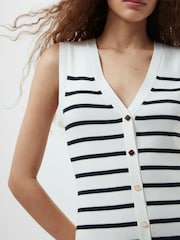 French Connection White Nadina Sleeveless Knit Dress - Image 3 of 4