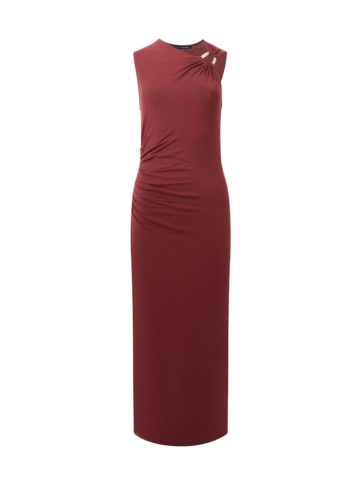 French Connection Red Sia Jersey Midi Dress - Image 4 of 4