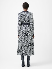 French Connection Blue Kelly Almere Crepe Dress - Image 2 of 4