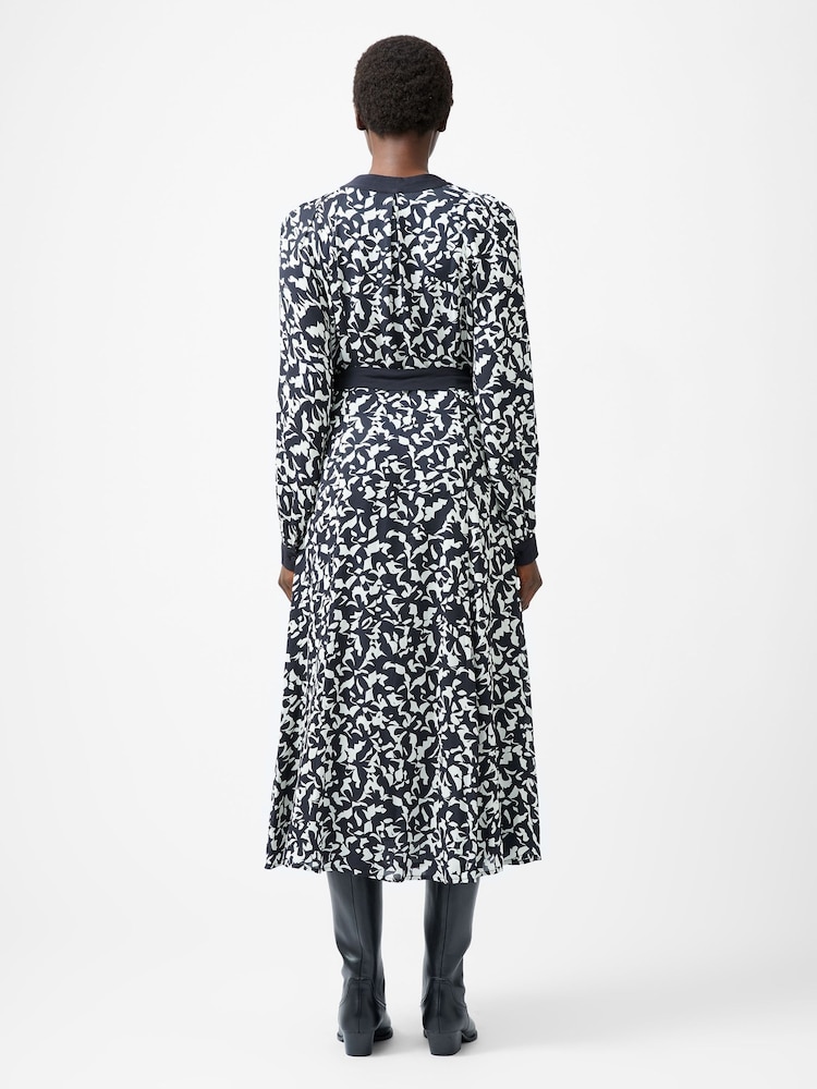 French Connection Blue Kelly Almere Crepe Dress - Image 2 of 4