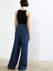 French Connection Blue Colorado Denim Fluid Trousers - Image 5 of 5