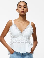 Blusa de voile de algodão Sandra French Connection 100% - Imagem 1 de 5