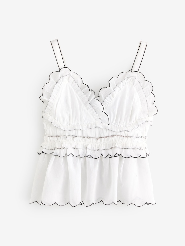 Blusa de voile de algodão Sandra French Connection 100% - Imagem 5 de 5