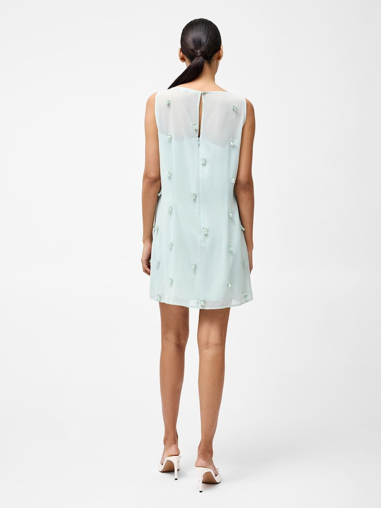 French Connection Green Cameron Embellished Dress - Image 2 of 4 French Connection Green Cameron Embellished Dress - Image 2 of 4