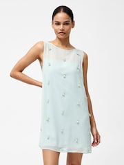 French Connection Green Cameron Embellished Dress - Image 3 of 4