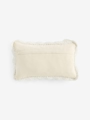 Shabby Chic by Rachel Ashwell® Natural Crochet Scallop Edge Cushion - Image 12 of 13