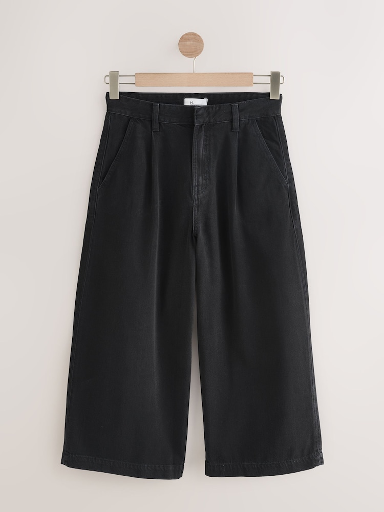 Black N.Premium High Rise Culotte Jeans - Image 1 of 5