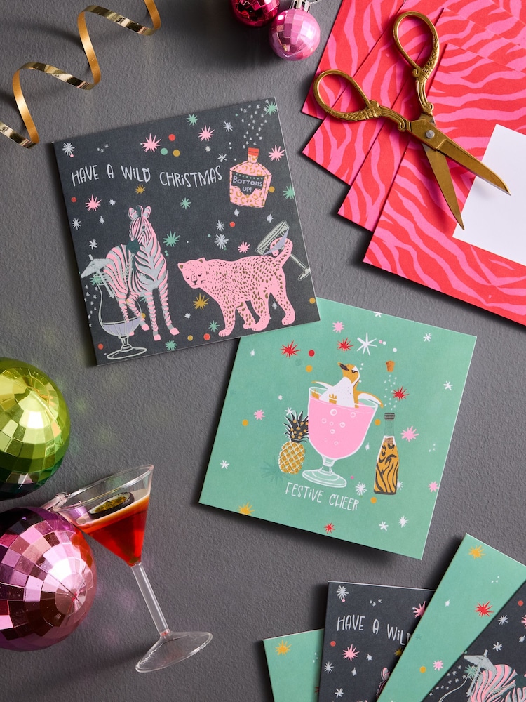 Brights Tinseltown 20 Pack Christmas Cards - Image 1 of 3 Brights Tinseltown 20 Pack Christmas Cards - Image 1 of 3