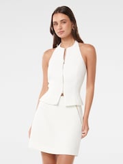 Top con cuello halter y cremallera frontal Paris de Forever New - Imagen 1 de 5