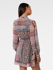 Forever New Brown Sonny Frill Trim Mini Dress - Image 2 of 5