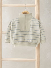 Mamas & Papas Stripe Funnel Neck Jumper - Image 1 of 3