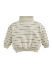 Mamas & Papas Stripe Funnel Neck Jumper - Image 3 of 3