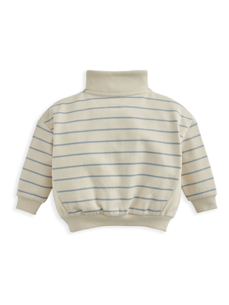 Mamas & Papas Stripe Funnel Neck Jumper - Image 3 of 3