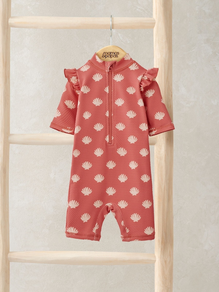 Mamas & Papas Red Shell Print Rashsuit - Image 2 of 3
