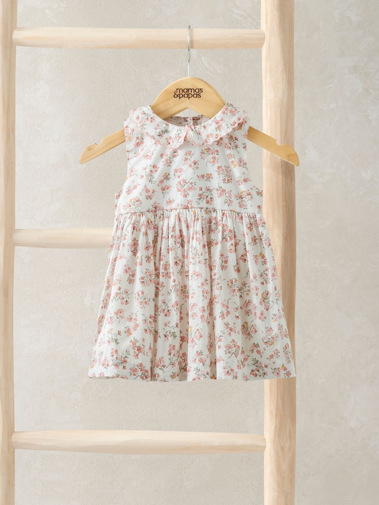 Mamas & Papas Wildflower White Dress - Image 1 of 3