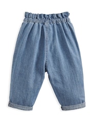 Mamas & Papas Blue Lavender Embroidered 100% Cotton Jeans - Bild 3 von 3