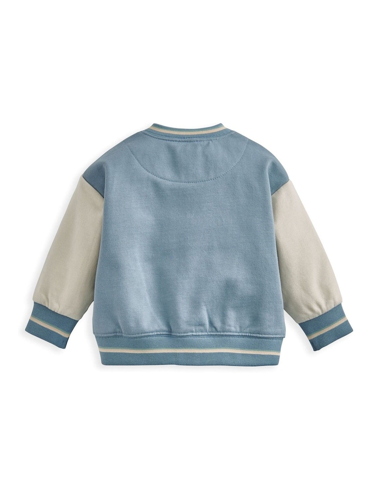 Mamas & Papas Blue Baseball Jacket - Image 3 of 3