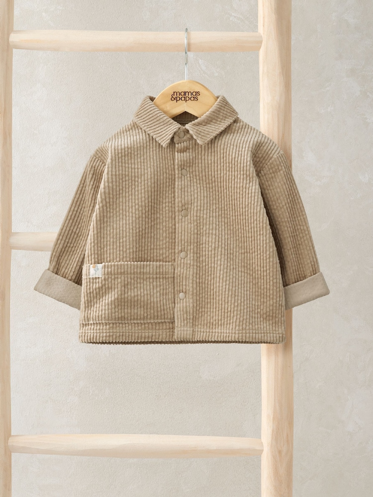 Mamas & Papas 100% Cotton Corduroy Brown Shacket - Image 1 of 3