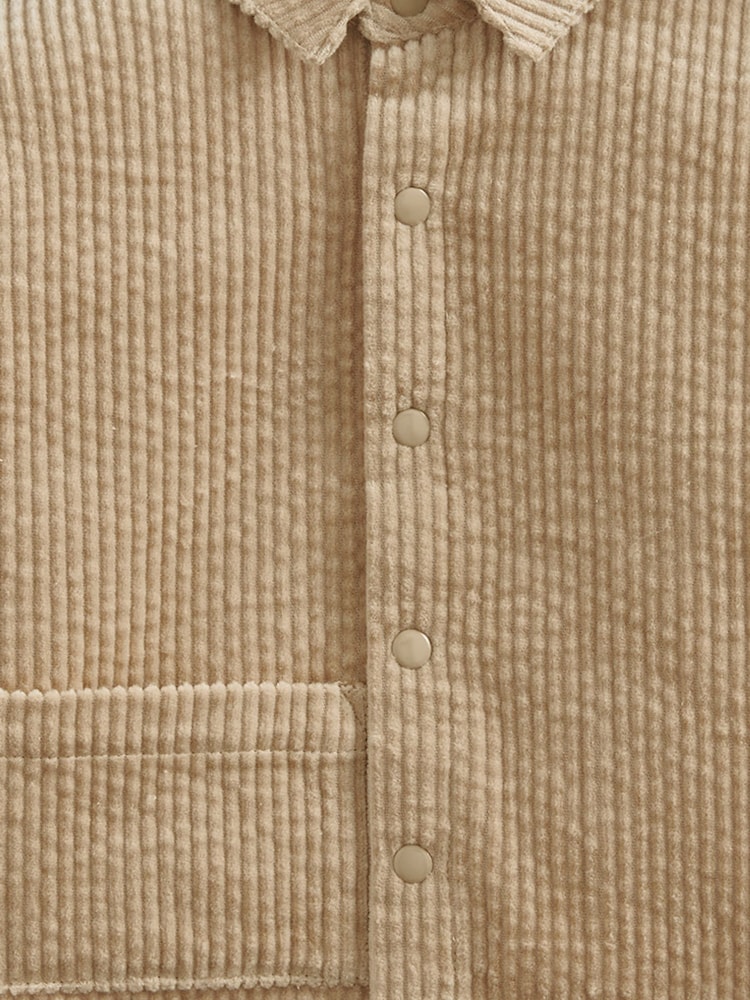 Mamas & Papas 100% Cotton Corduroy Brown Shacket - Image 3 of 3 Mamas & Papas 100% Cotton Corduroy Brown Shacket - Image 3 of 3