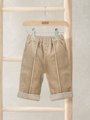 Mamas & Papas Corduroy 100% Cotton Brown Trousers - Image 1 of 3