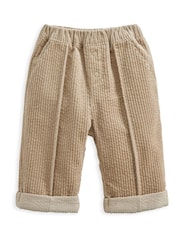 Mamas & Papas Corduroy 100% Cotton Brown Trousers - Image 2 of 3