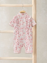 Mamas & Papas Floral Print Short Sleeve Rashsuit - Image 1 of 3