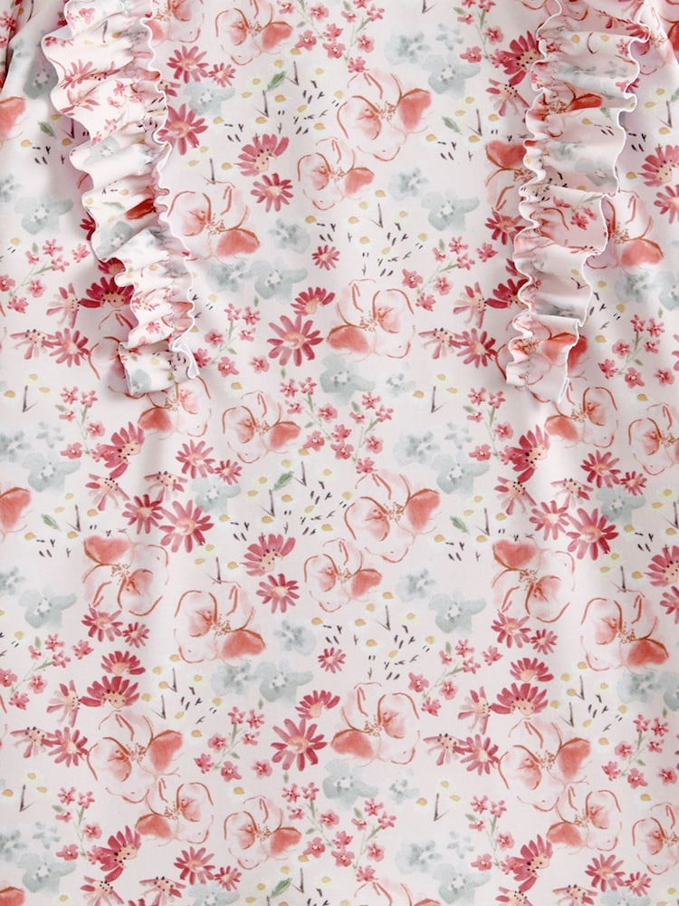 Mamas & Papas Floral Print Short Sleeve Rashsuit - Image 3 of 3
