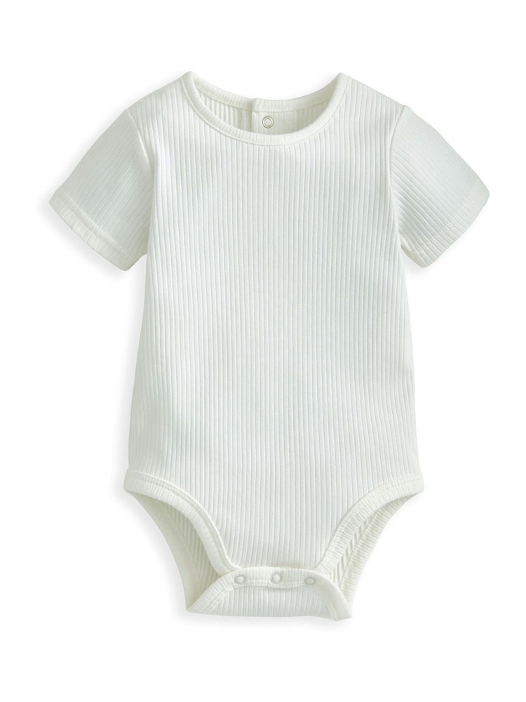Mamas & Papas Green Rib Jersey Bodysuit & Dungaree Set - Image 4 of 5