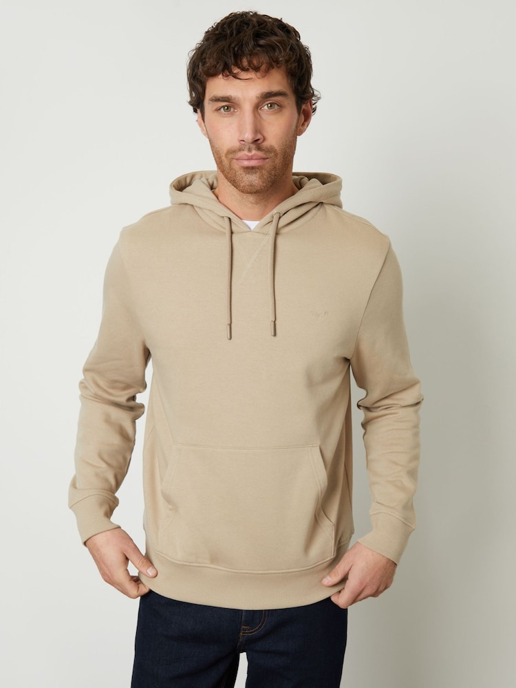 Threadbare Natural Hoodie - Image 1 of 4 Threadbare Natural Hoodie - Image 1 of 4