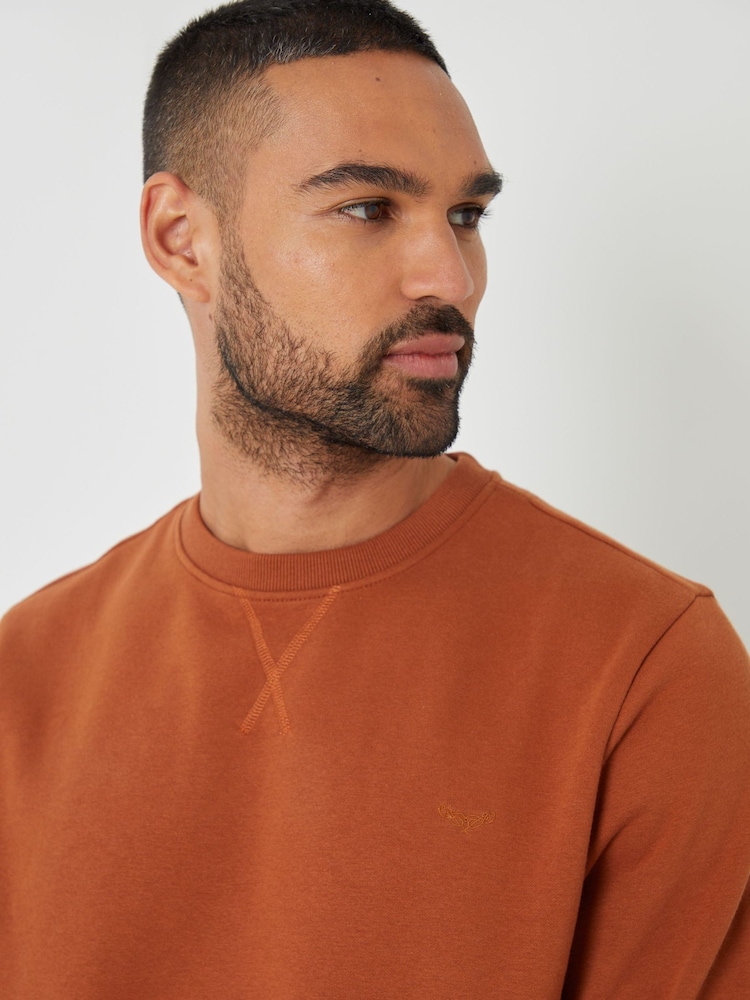 Roestbruin - Threadbare sweatshirt met ronde hals - Image 3 of 4