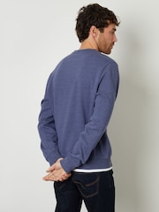 Gemêleerd denim - Threadbare Mock Crew Neck Sweatshirt - Image 2 of 4